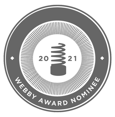 Webby Award Nominee 2021 badge